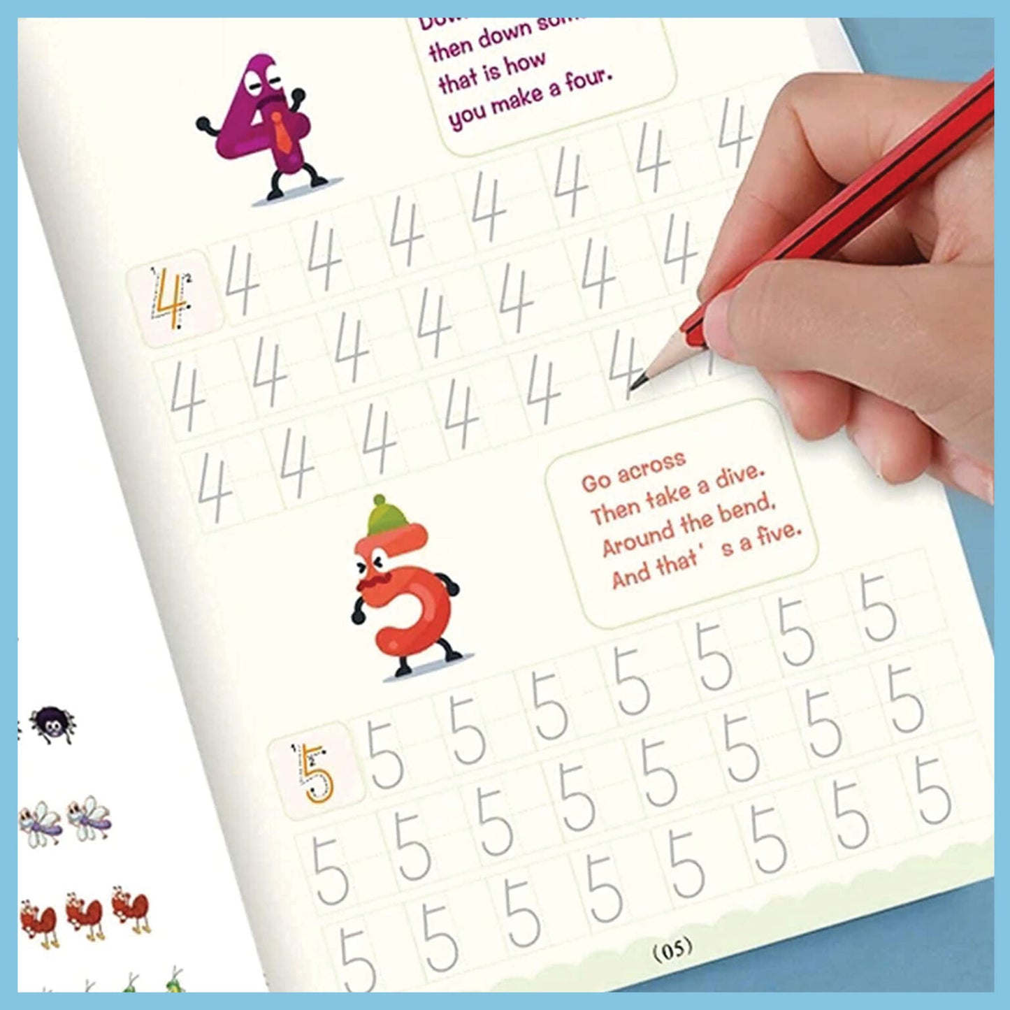 Sank Magic Practice Copybook – Reusable Calligraphy & Tracing Kit for Kids (Ages 2–5)