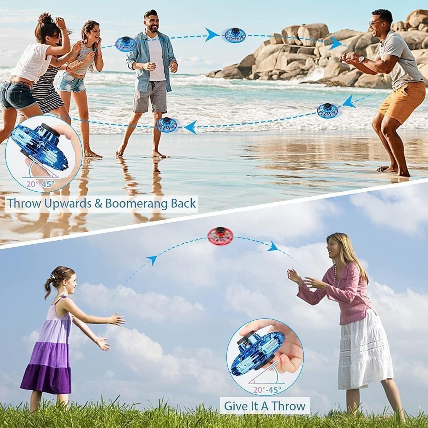 Magic Flying Orb Spinner Toy | Glow, Spin & Soar Outdoors!