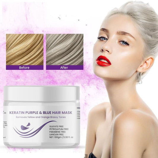 🌌 Keratin Purple & Blue Hair Mask (100g)