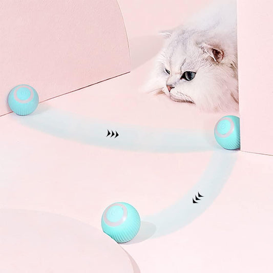 Rotating Cat Toy Ball – Interactive LED Fun for Happy, Active Cats!