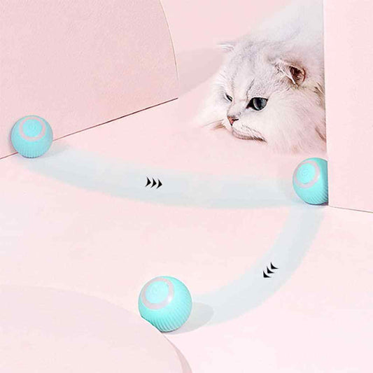 Rotating Cat Toy Ball – Interactive LED Fun for Happy, Active Cats!