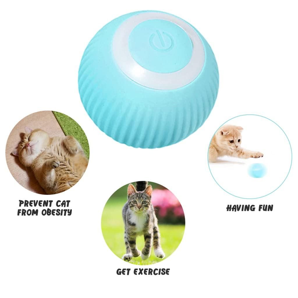 Rotating Cat Toy Ball – Interactive LED Fun for Happy, Active Cats!