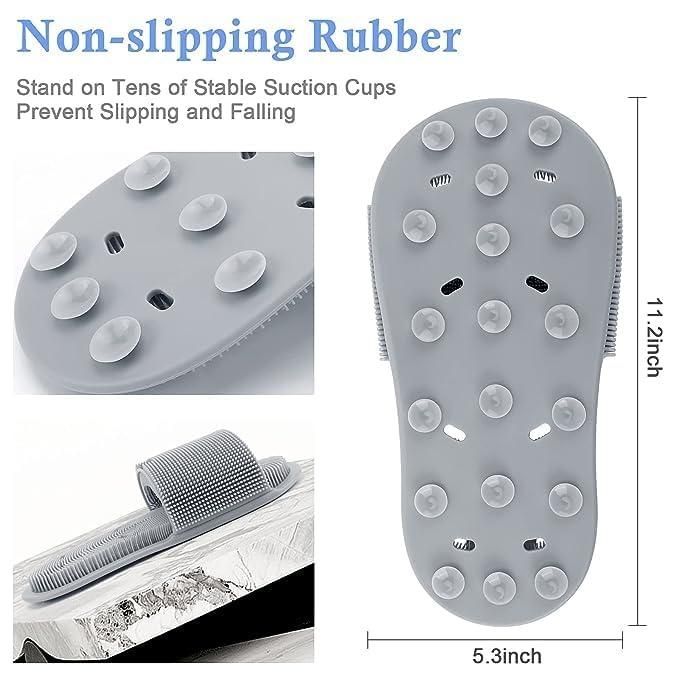 🚿 Shower Foot Scrubber with Non-Slip Suction Cups