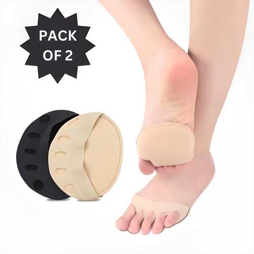 👠 Invisible Fashion Five-Toe Forefoot Pads – 2 Pairs
