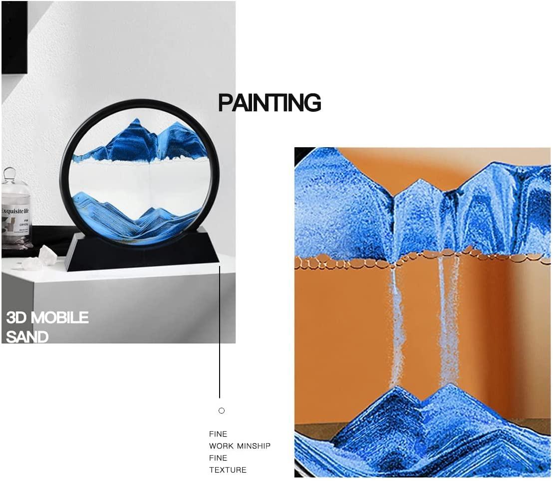 Relaxing Kinetic Sandscape Art – 3D Moving Sand Table Desk Decor
