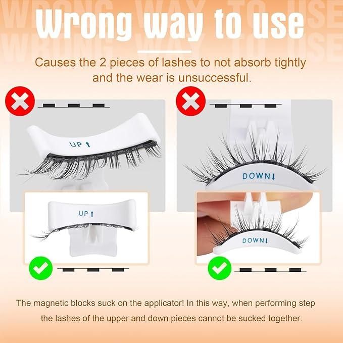 👁️🗨️ Magnetic Eyelashes – Pair of 1