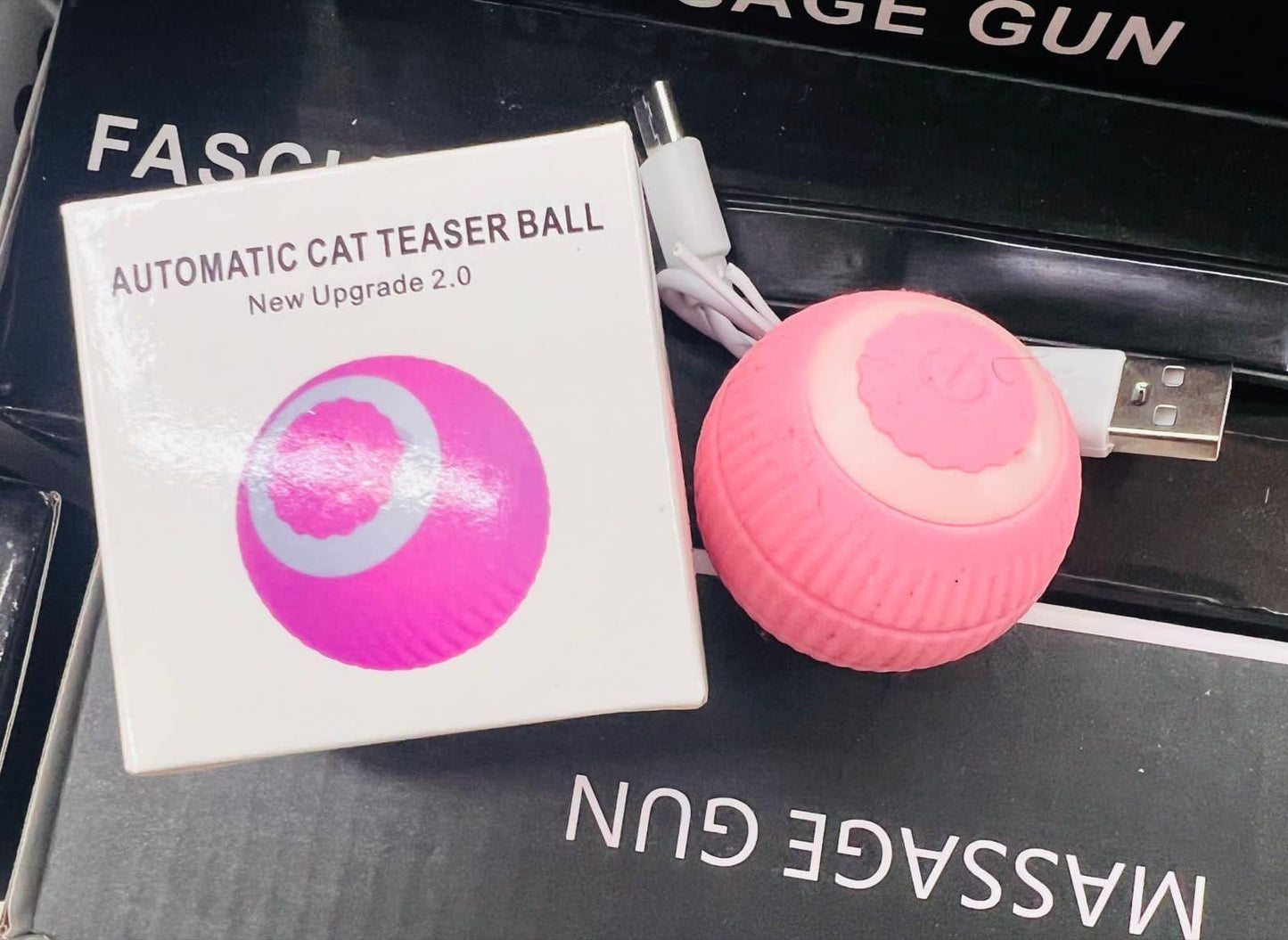 Rotating Cat Toy Ball – Interactive LED Fun for Happy, Active Cats!