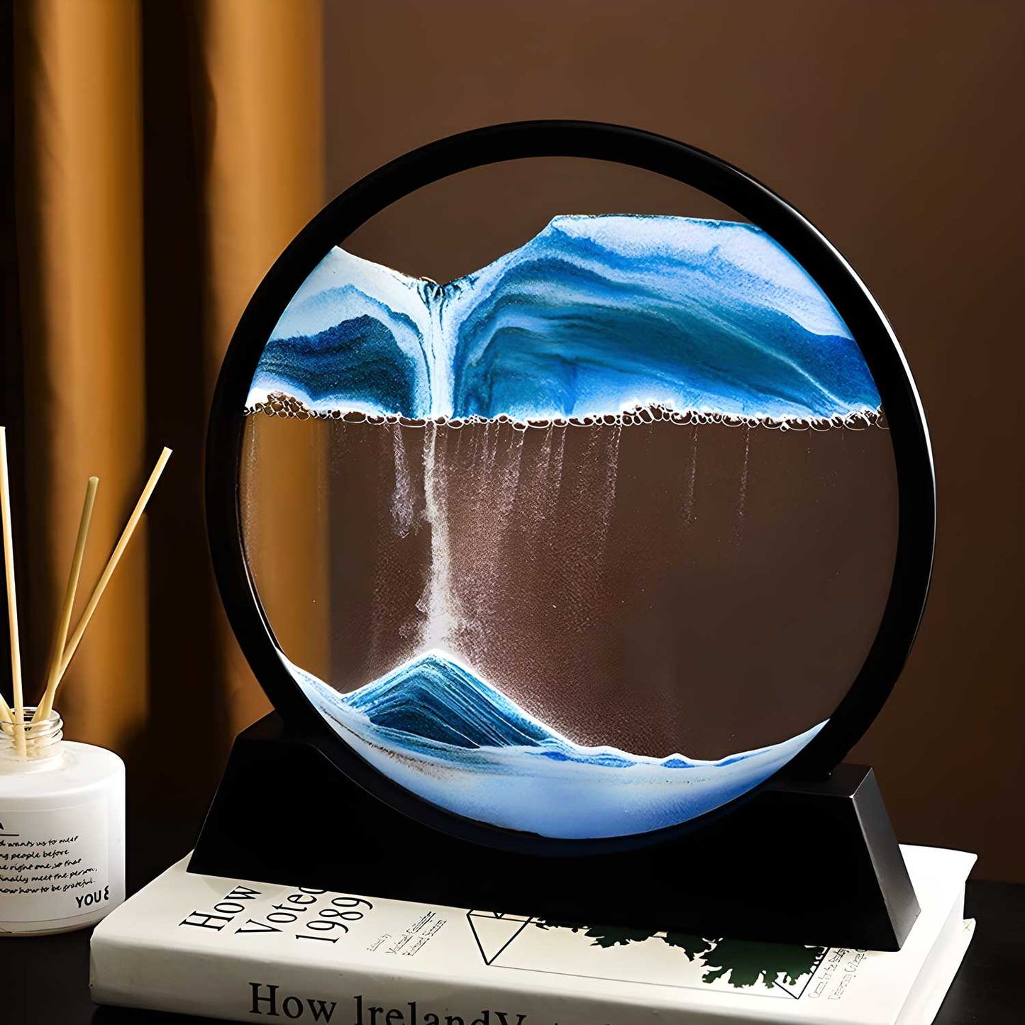 Relaxing Kinetic Sandscape Art – 3D Moving Sand Table Desk Decor