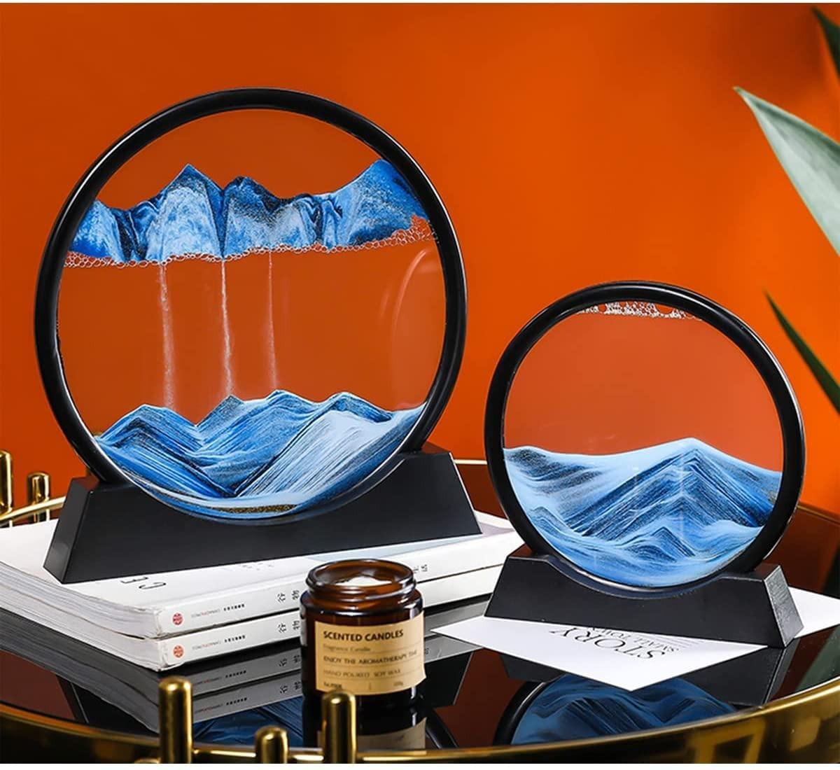 Relaxing Kinetic Sandscape Art – 3D Moving Sand Table Desk Decor