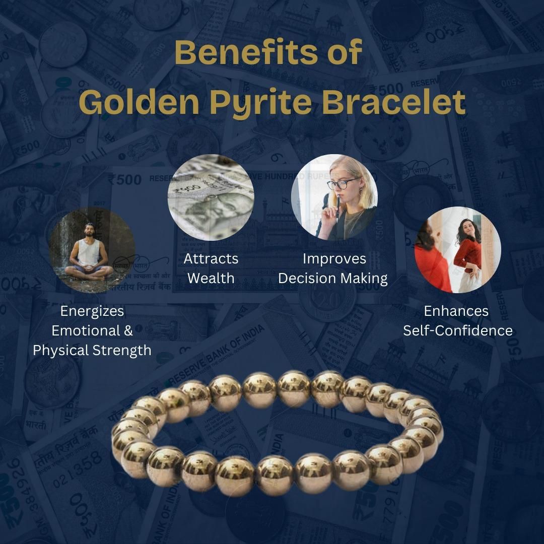 Golden Pyrite Wealth Bracelet