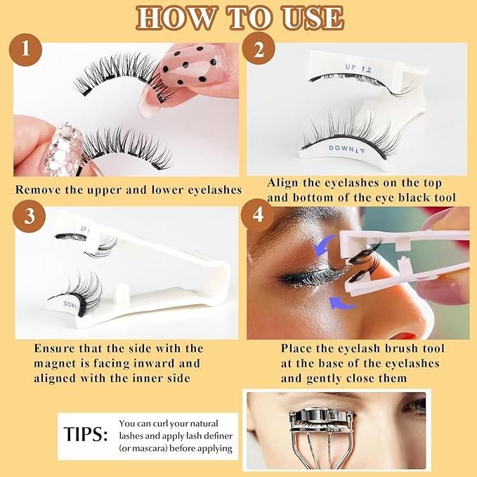 👁️🗨️ Magnetic Eyelashes – Pair of 1