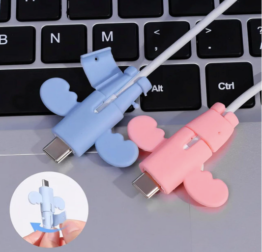 🪽 Winged Cable Protector – Cute, Clever & Built to Last (Pack of 5)