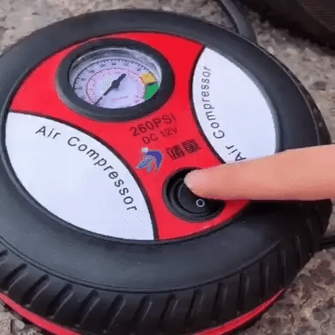 Mini Tyre Inflator – Portable 12V Car & Bike Air Pump