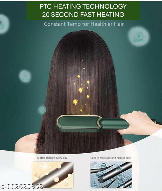 Hair Straightener Comb – 3-in-1 Styling Brush