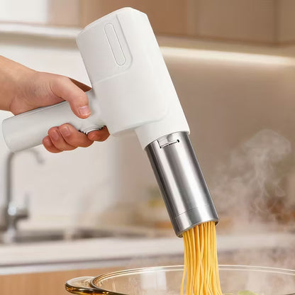 Cordless Noodle Maker Machine | 6 Attachments | Rechargeable Handheld Noodle Press