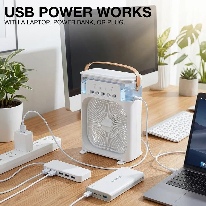 Mini Air Cooler with Mist Spray for Home & Office