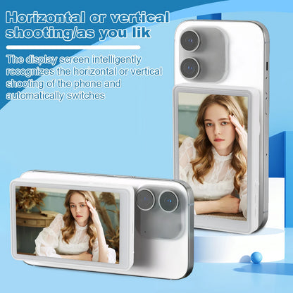 📱 Wireless Magnetic Selfie Screen – See Yourself. Shoot Like a Pro