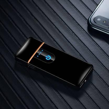 Waterproof Rechargeable Electric Lighter with Touch Sensor & Battery Indicator