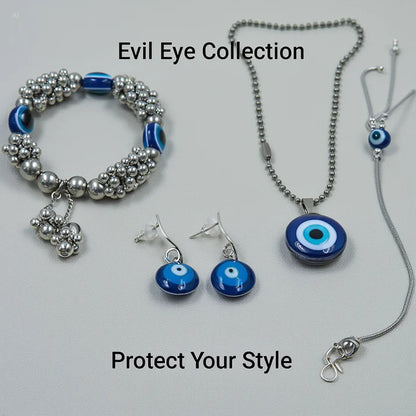 🧿 Classy Evil Eye Combo Pack – 4-Piece Protective Jewellery Set
