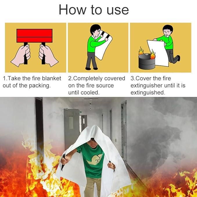 🔥 Emergency Fire Blanket – Quick & Reliable Fire Safety