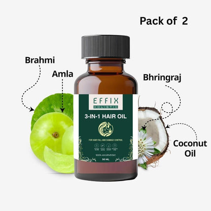3 Benefits in 1 Effix Hair Oil – 50ml (Pack of 2)