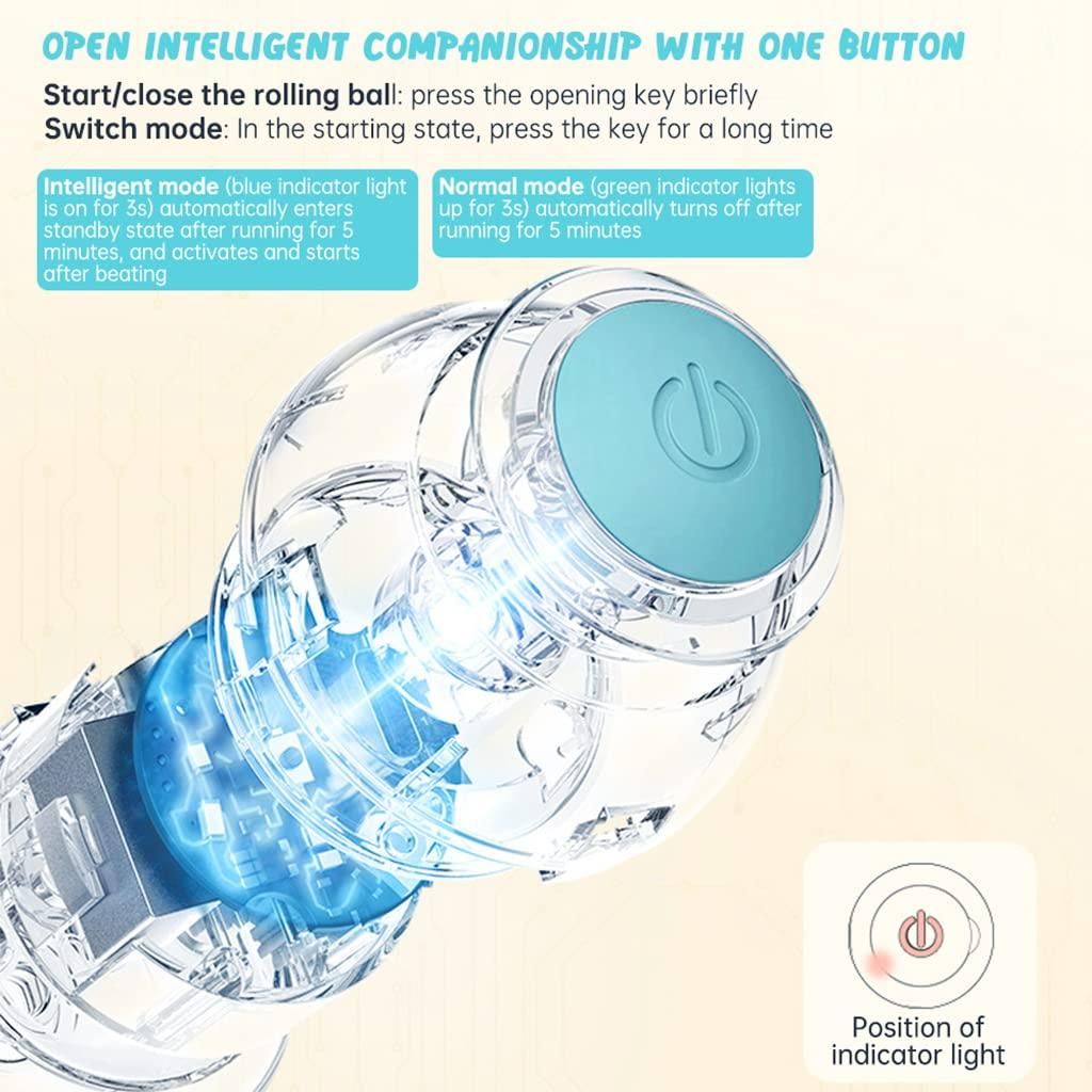 Rotating Cat Toy Ball – Interactive LED Fun for Happy, Active Cats!