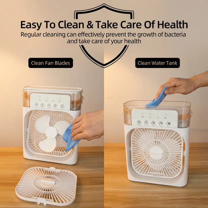 Mini Air Cooler with Mist Spray for Home & Office