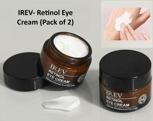 IREV Retinol Eye Cream – Brightening & Collagen Tightening Formula (30 ml Each, Pack of 2)