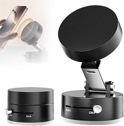 360° Magnetic Vacuum Phone Holder – Ultra-Strong Grip, Sleek & Adjustable