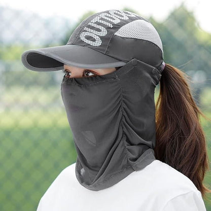 Women’s Cap with Detachable Cotton Face Cover