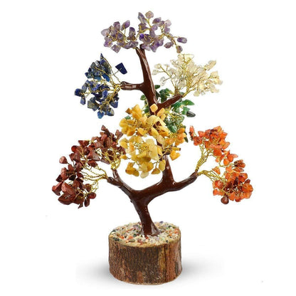 7 Chakra Natural Gemstone Crystal Tree – Harmonize Your Space
