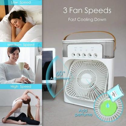 Mini Air Cooler with Mist Spray for Home & Office