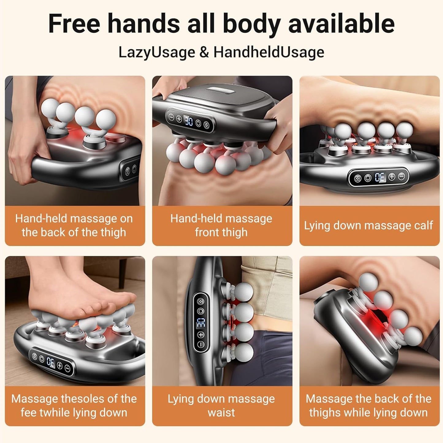 Deep Tissue Massager with 16 Heads