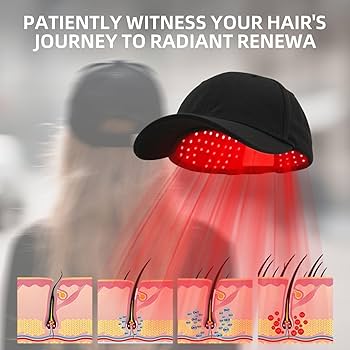 Rechargeable Red & Blue Light Therapy Hair Cap