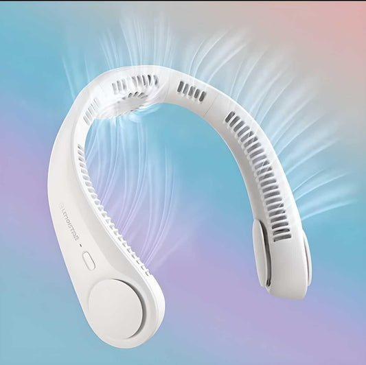 Portable Bladeless Hanging Rechargeable Neck Fan – Hands-Free Cooling Anytime, Anywhere