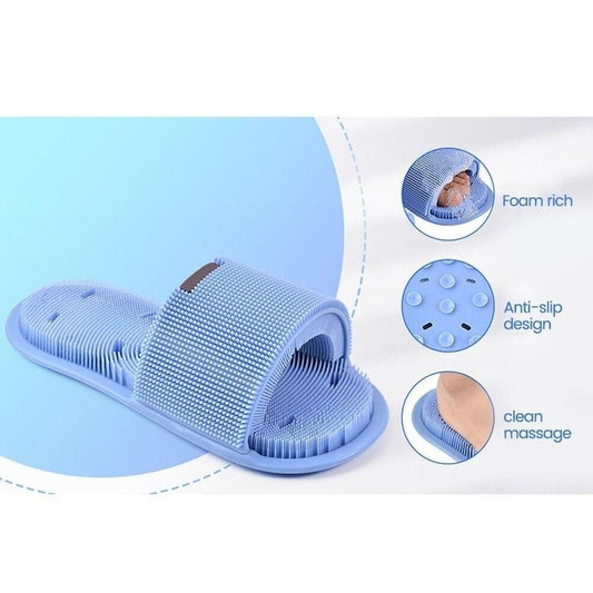 🚿 Shower Foot Scrubber with Non-Slip Suction Cups