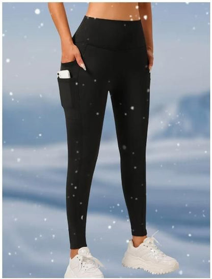 Soft Slim-Fit Tights with Side Pockets