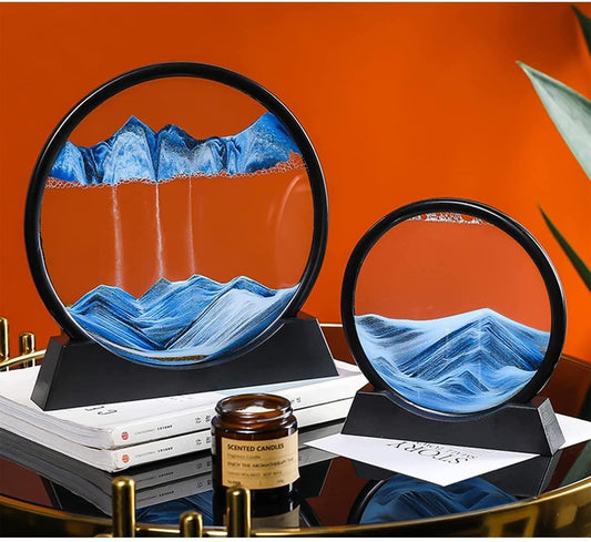 Relaxing Kinetic Sandscape Art – 3D Moving Sand Table Desk Decor