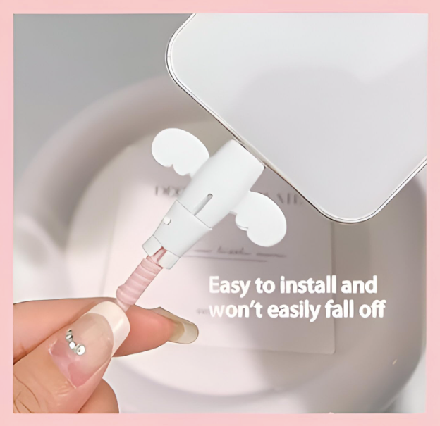🪽 Winged Cable Protector – Cute, Clever & Built to Last (Pack of 5)