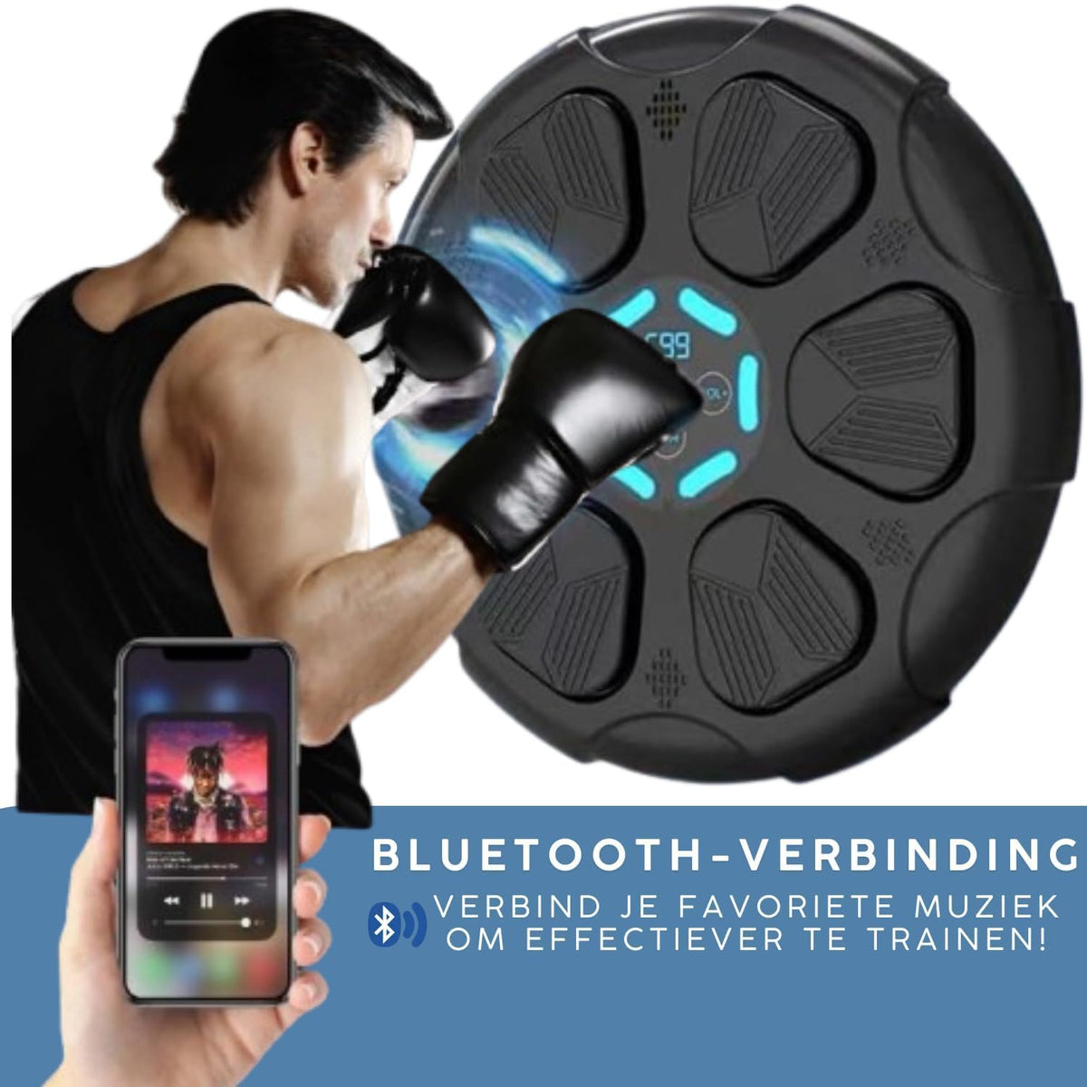 Musical Boxing Trainer – 6 LED Target Bluetooth Machine