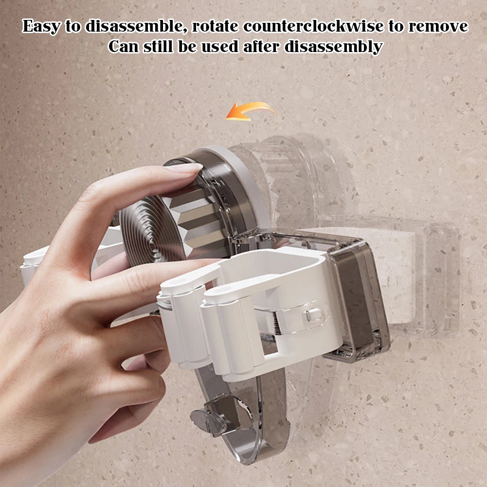 Wall Mount Mop Grippers | Space-Saving Holder for Mops, Brooms & Cleaning Tools