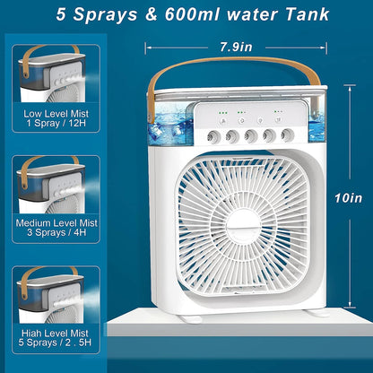 Mini Air Cooler with Mist Spray for Home & Office