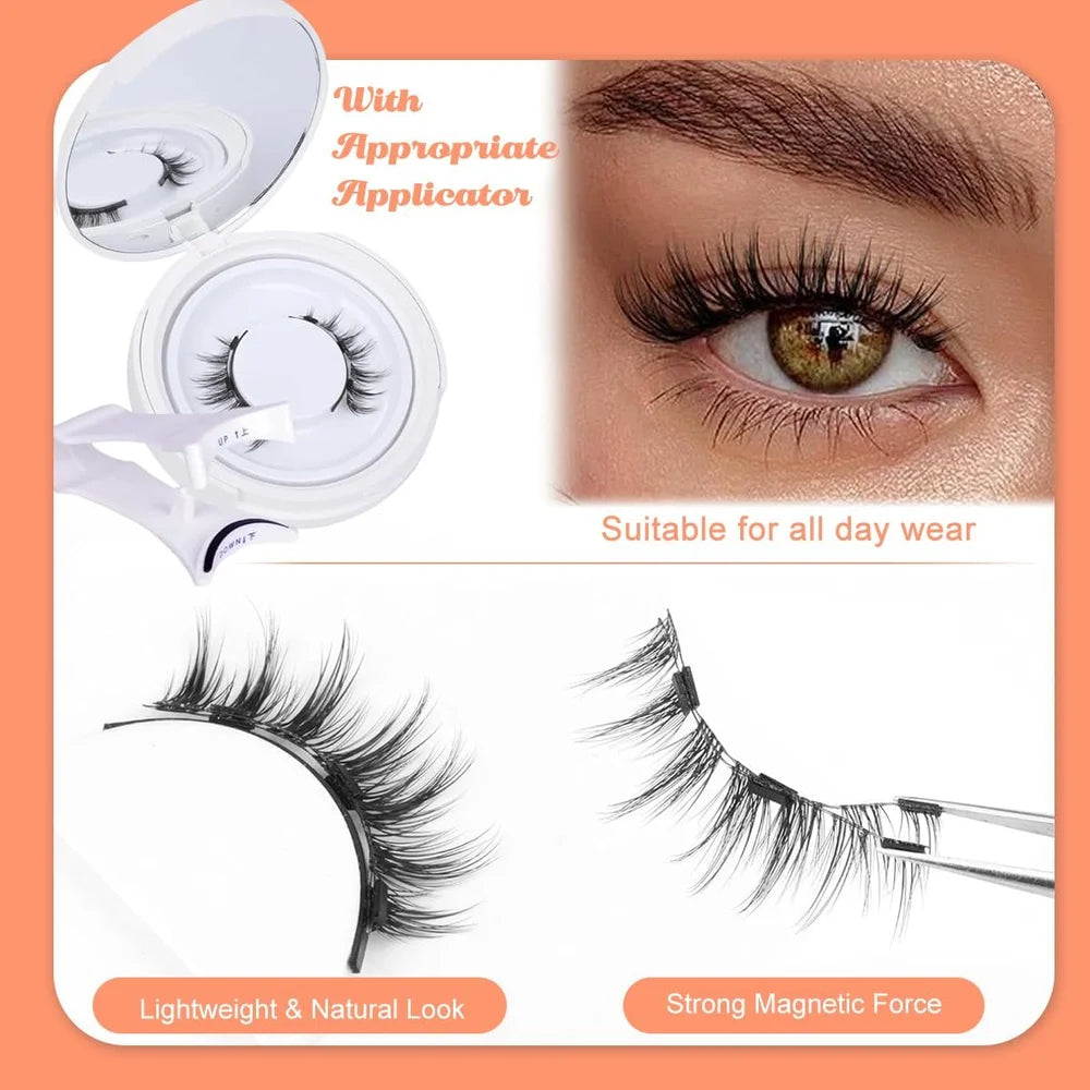 👁️‍🗨️ Magnetic Eyelashes Set (with Free Applicator)