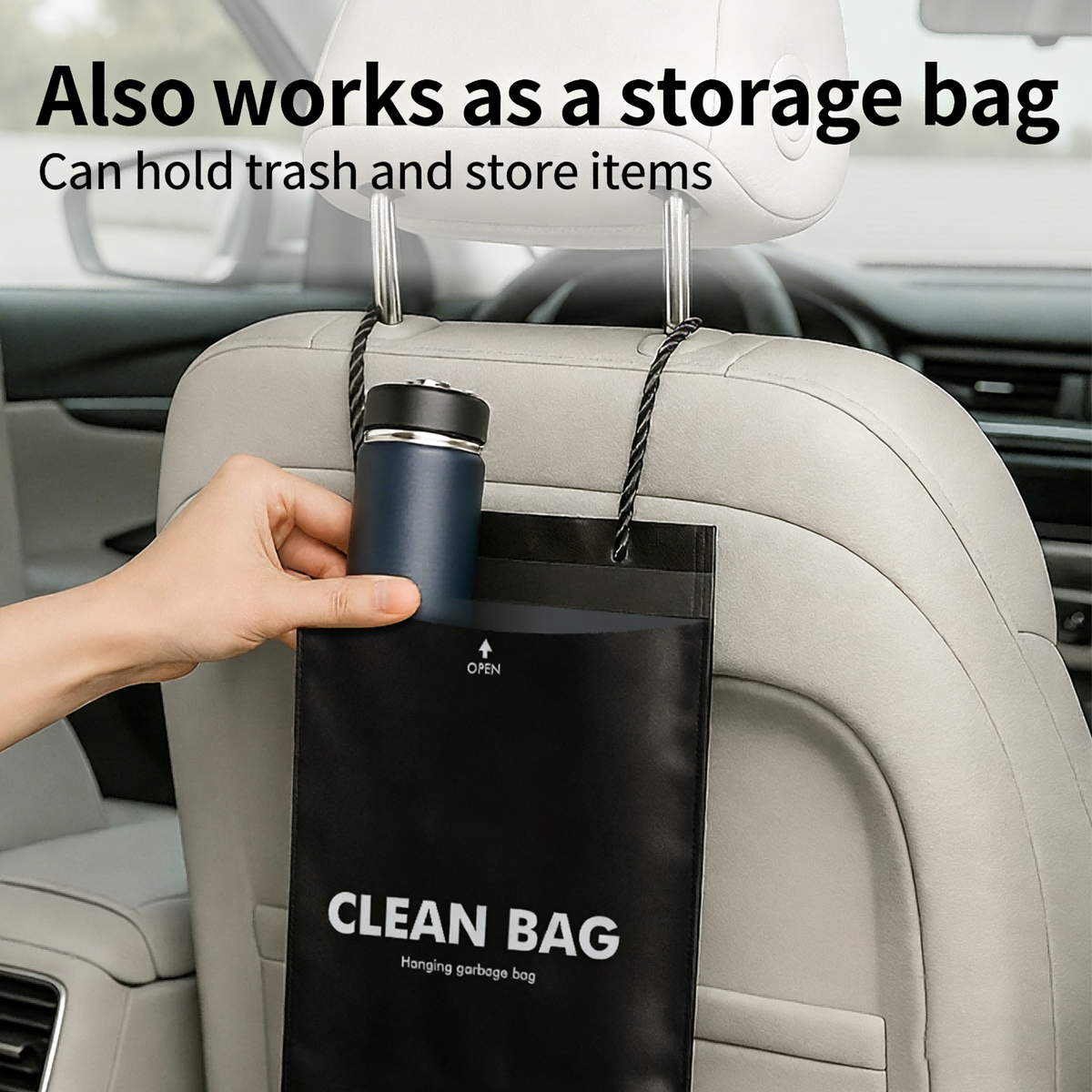 Heavy-Duty Disposable Car Garbage Bags – Pack of 50