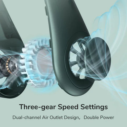 Portable Bladeless Hanging Rechargeable Neck Fan – Hands-Free Cooling Anytime, Anywhere