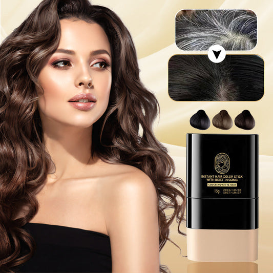 ✨ 2-in-1 Hair Color Stick – Hair Dye Stick Comb (Black)