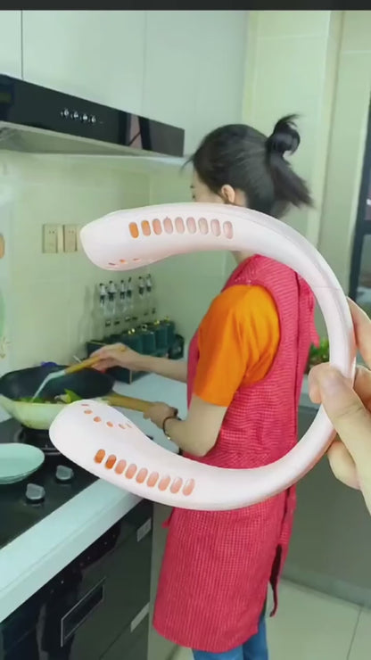 Portable Bladeless Hanging Rechargeable Neck Fan – Hands-Free Cooling Anytime, Anywhere