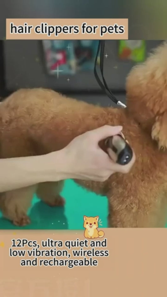 Pet Grooming Trimmer Set – Professional Hair Clipper for Dogs & Cats