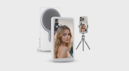 📱 Wireless Magnetic Selfie Screen – See Yourself. Shoot Like a Pro