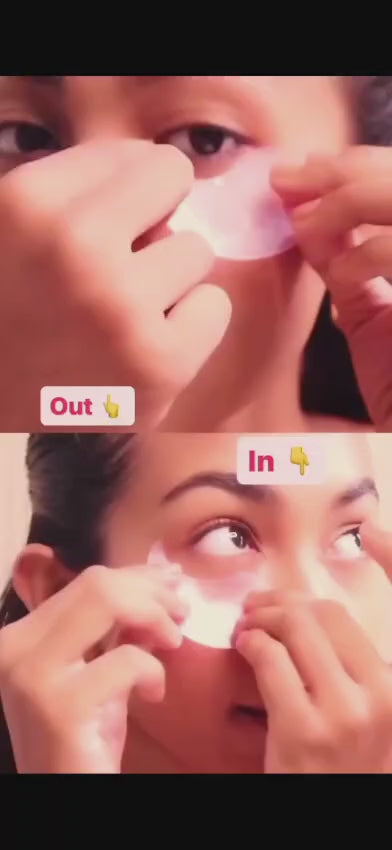 🌹 Pure Rose Hydrogel Eye Mask (10 Pcs) – Deep Moisture • Zero Fatigue • All-Skin Friendly